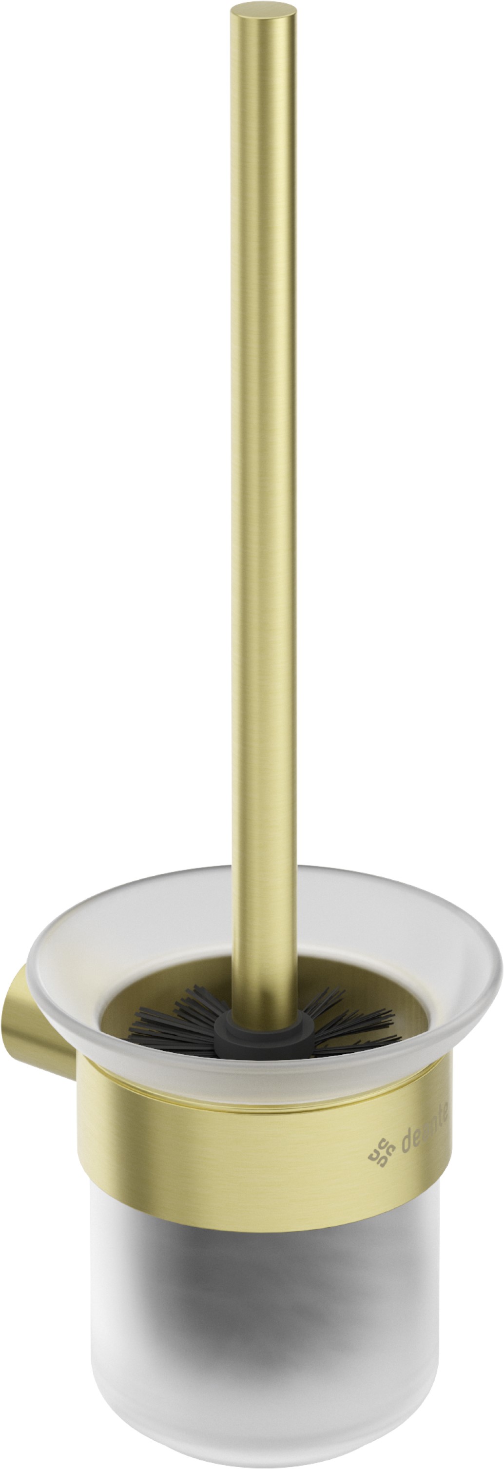 Deante Round escobilla de baño atornillado cristal-oro ADR_R711