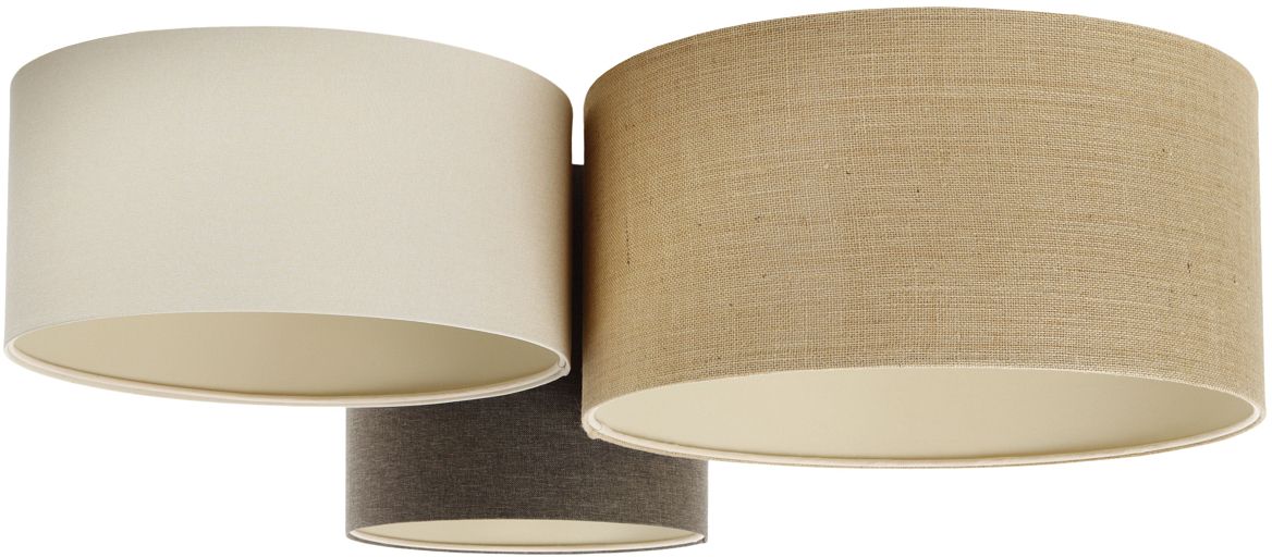BPS Koncept Boho Ellegant lámpara de techo 3x60 W marrón 080-076