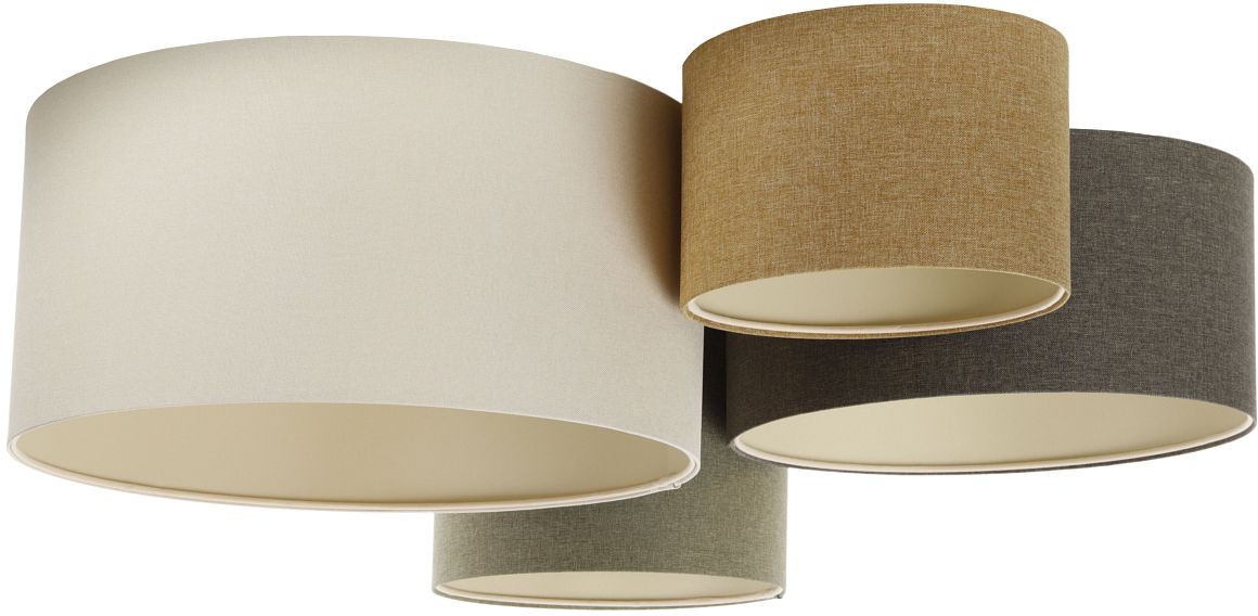 BPS Koncept Boho Ellegant lámpara de techo 4x60 W verde-marrón 084-075