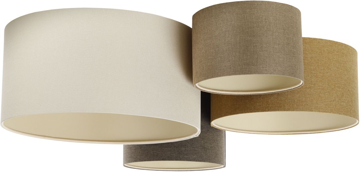 BPS Koncept Boho Ellegant lámpara de techo 4x60 W marrón-beige 084-076