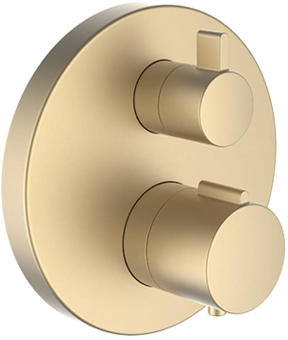 Laufen City Therm grifo de bañera y ducha empotrado con termostato oro HF905475462000