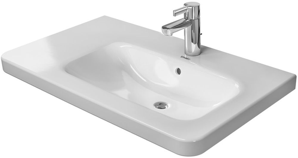Duravit DuraStyle lavabo 80x48 cm rectangular clásico-para mueble blanco 23268000001