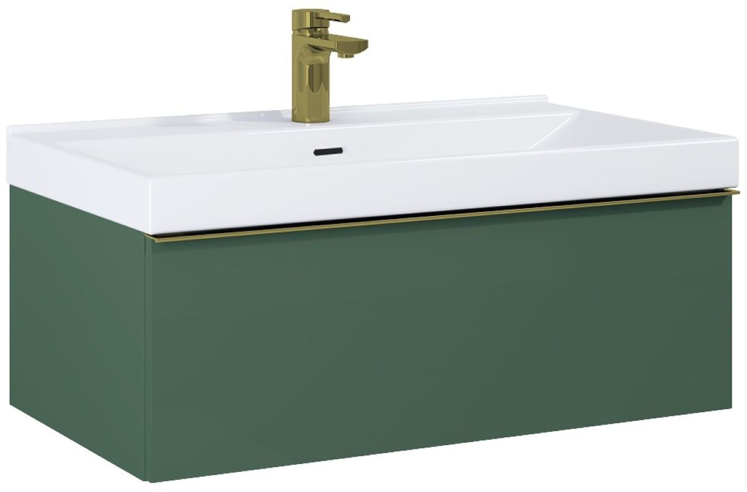 Elita Look armario 80x44.9x28.1 cm suspendido, para lavabo verde RE010803027010