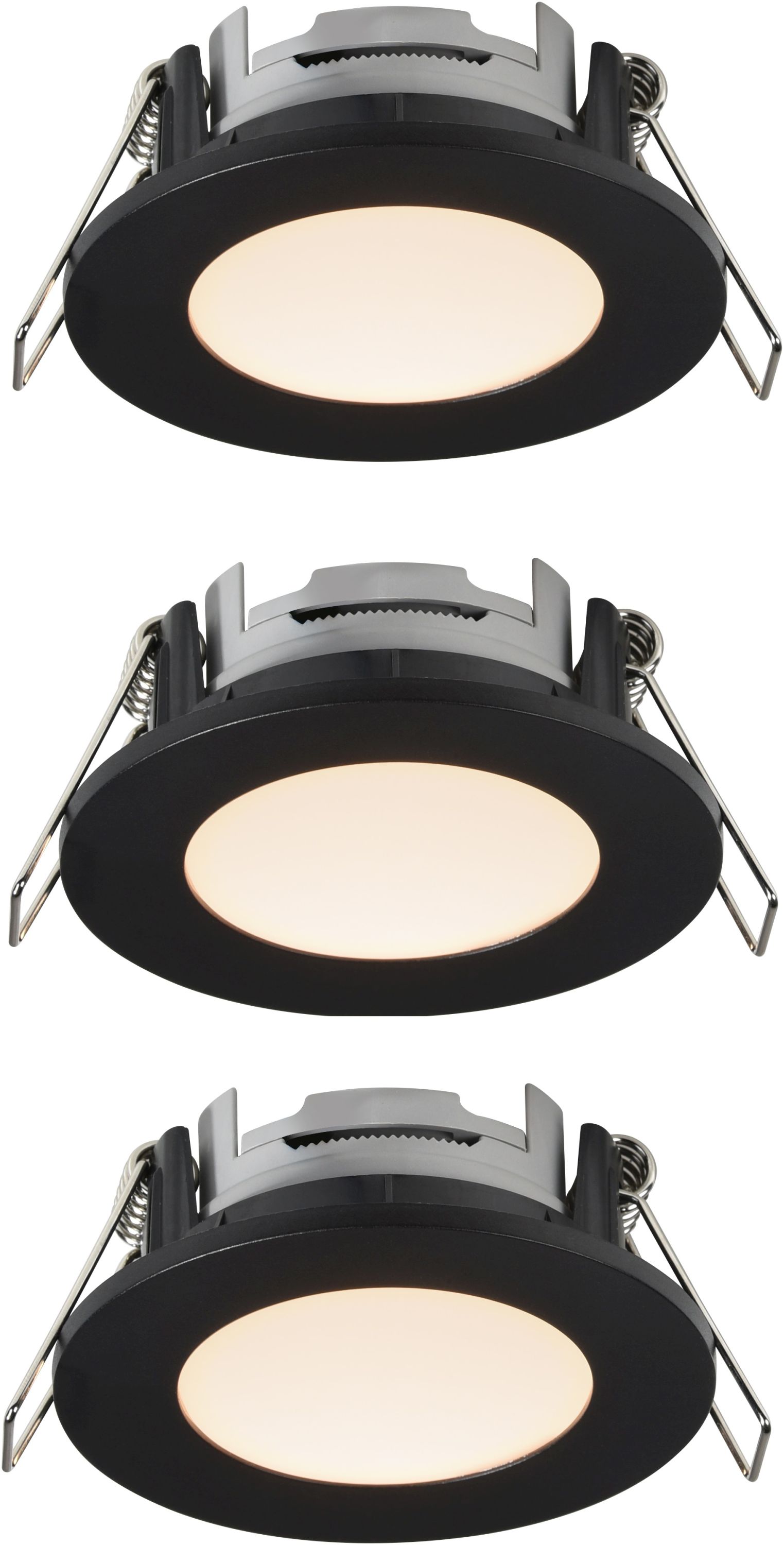 Nordlux Leonis lámpara empotrada 3x4.5 W negro 49200103