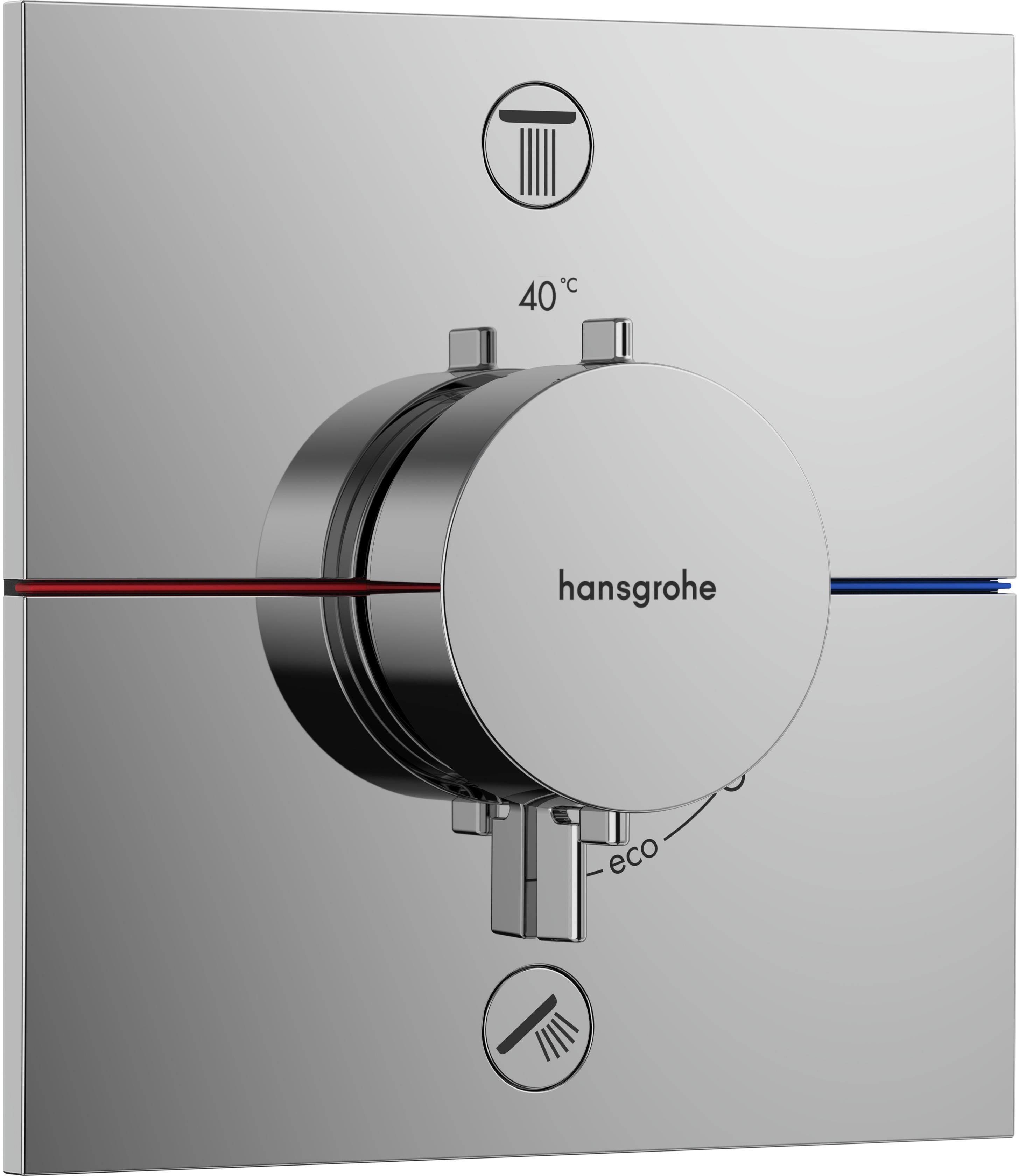 Hansgrohe ShowerSelect Comfort E grifo de bañera y ducha empotrado con termostato cromo 15572000