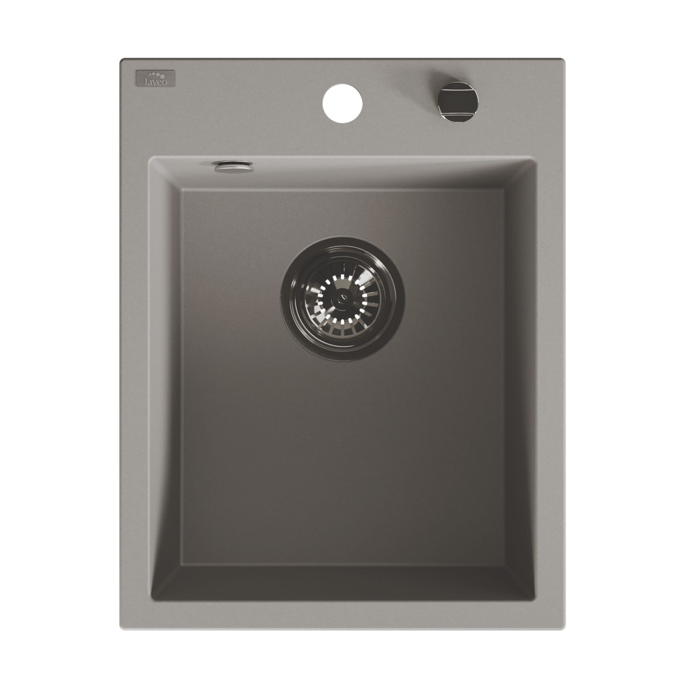 Laveo Monchichi fregadero de granito 50x39 cm gris/grafito/ónix SBO510Y