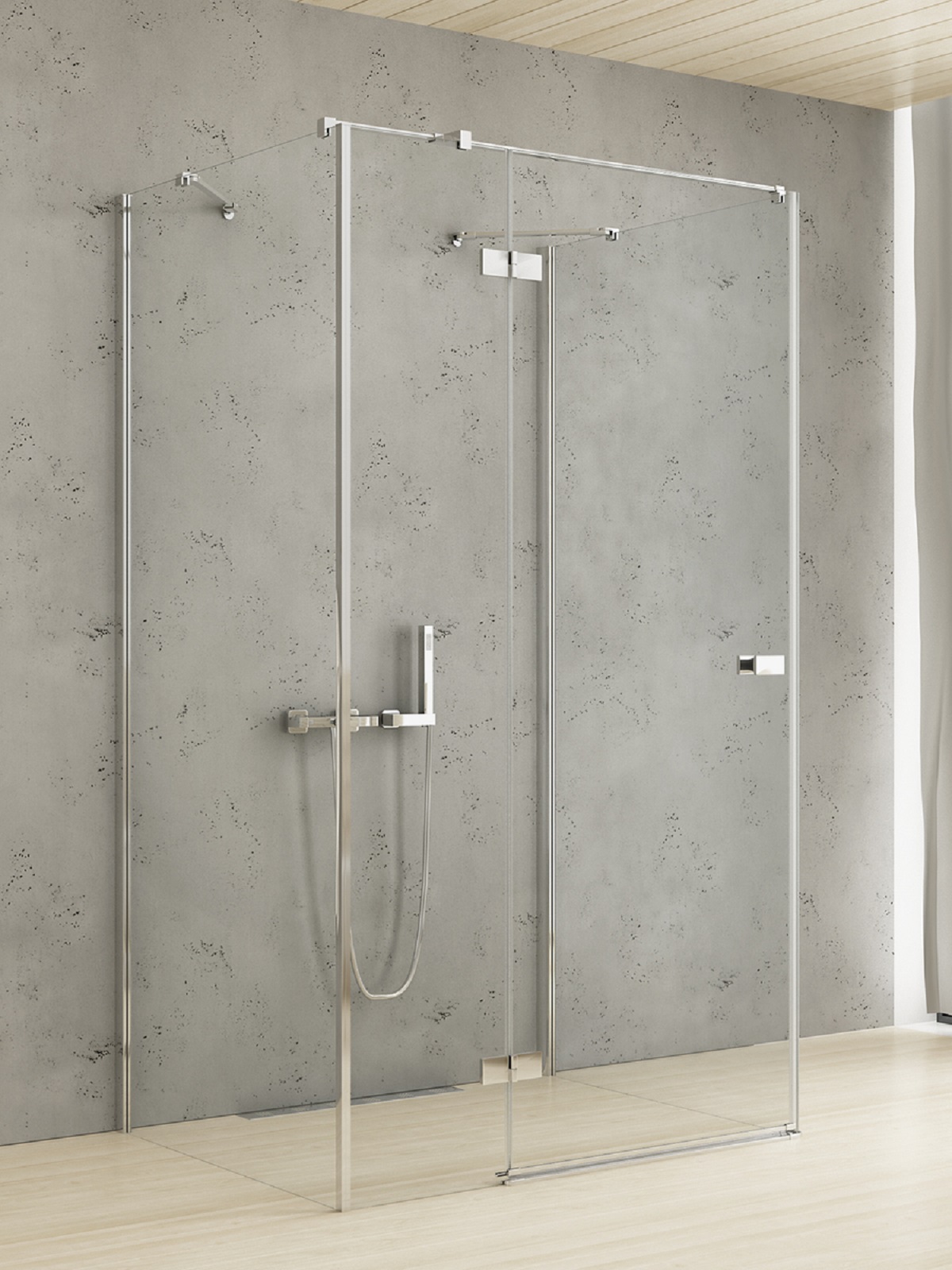New Trendy Reflexa cabina de ducha 120x80 cm rectangular cromo brillo/vidrio transparente EXK-5237