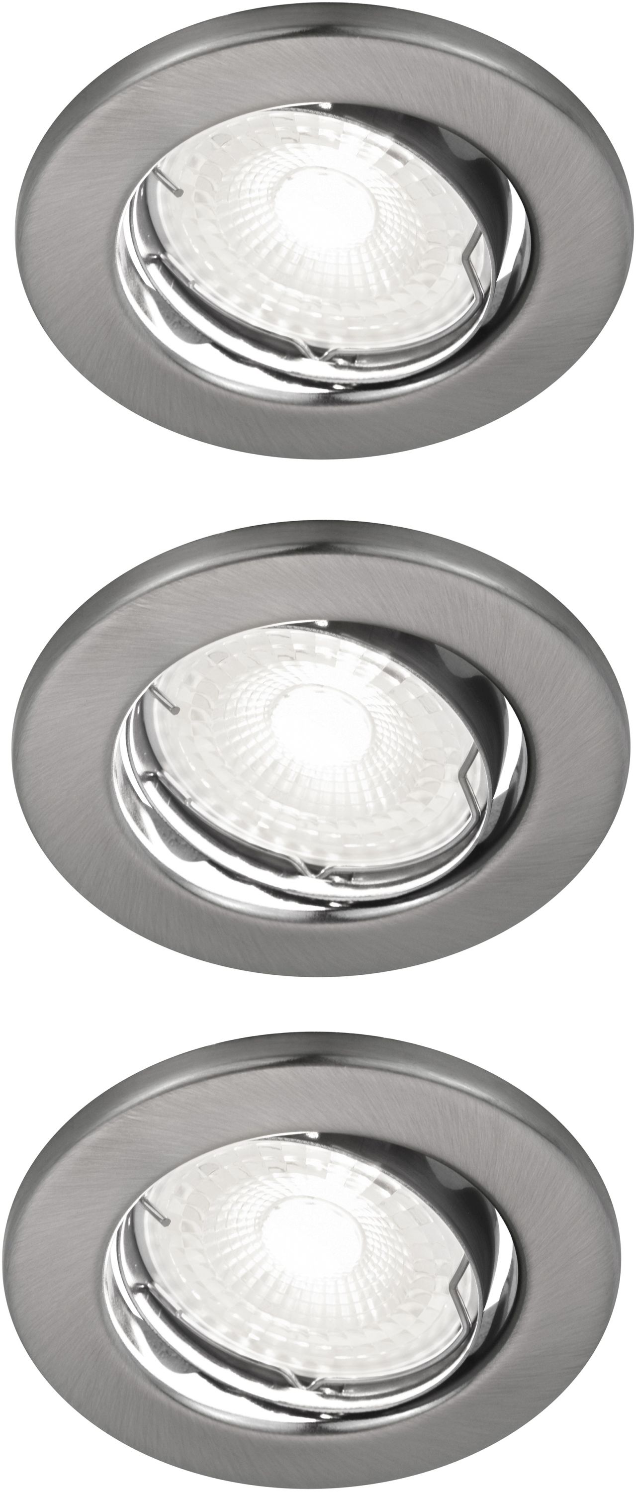 Nordlux Canis lámpara empotrada 3x4.7 W níquel 49370155