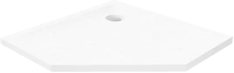 New Trendy Mild Stone plato de ducha pentagonal 90x90 cm blanco B-0540