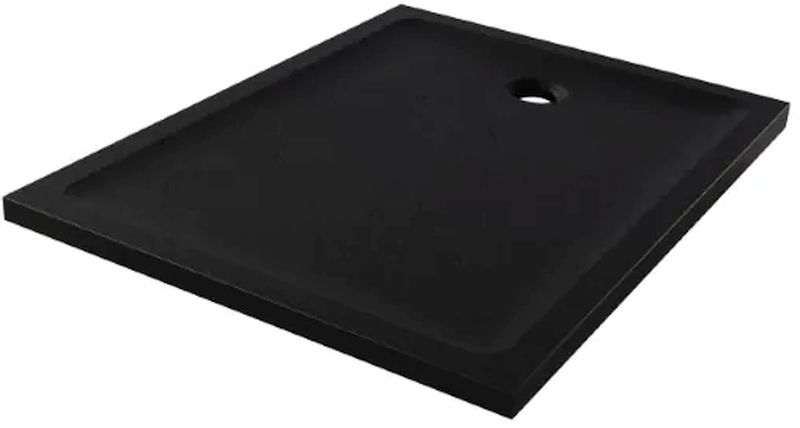 New Trendy Mild Stone plato de ducha rectangular 140x80 cm negro B-0594