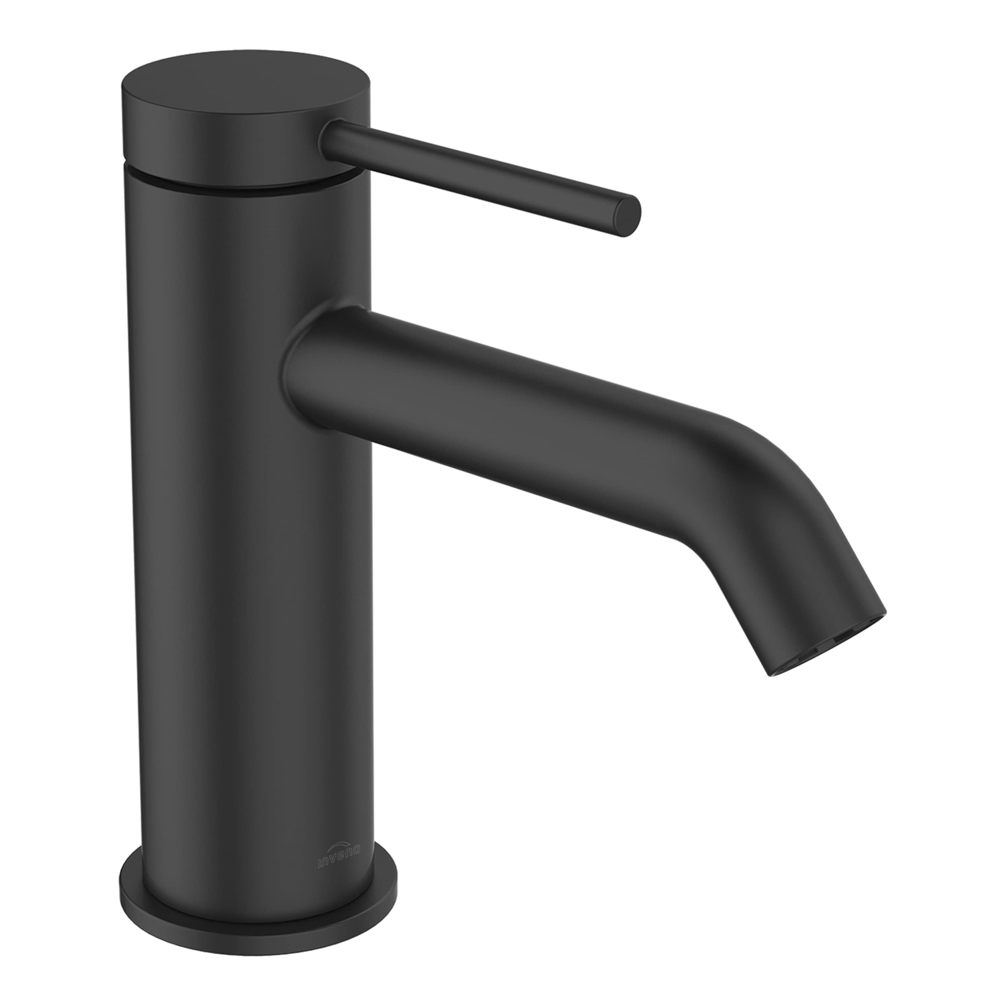 Invena Kalitea grifo para lavabo de pie negro BU72004