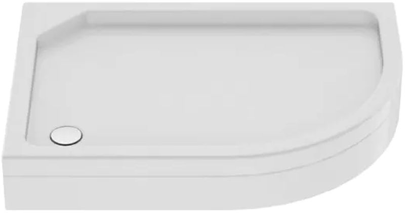 New Trendy New Maxima plato de ducha semicircular 100x80 cm blanco B-0338