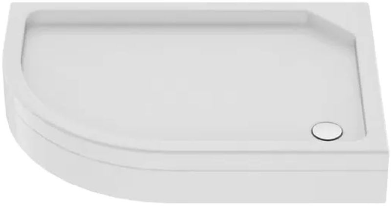 New Trendy New Maxima plato de ducha semicircular 100x80 cm blanco B-0339