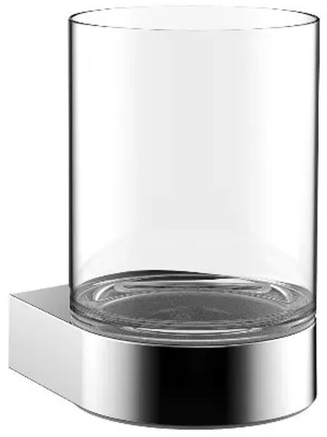 Emco Flow recipiente para cepillos de dientes transparente-cromo 272000100