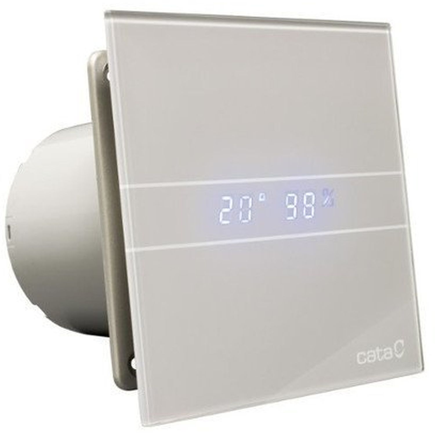 Cata E-100 ventilador con panel decorativo plata 00900600