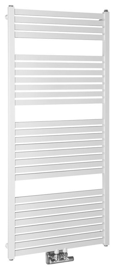 Aqualine Tondi radiador de baño decorativo 133x60 cm blanco DT480T