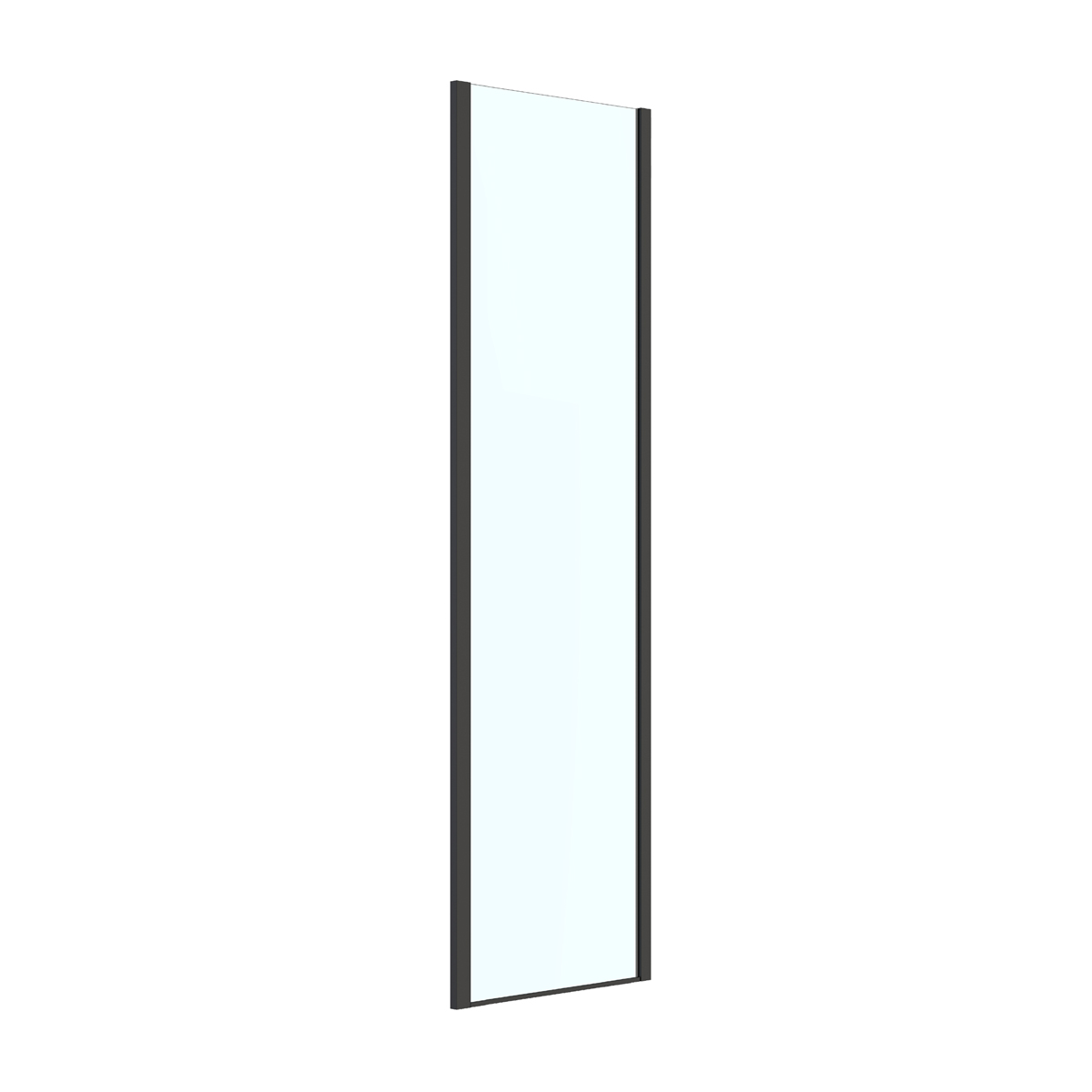 Oltens Breda mampara de ducha 80 cm negro mate/vidrio transparente 22104300