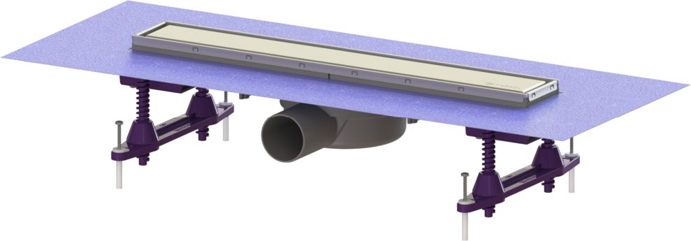 Kessel Linearis Compact desagüe de ducha 75 cm acero 45600.63FM