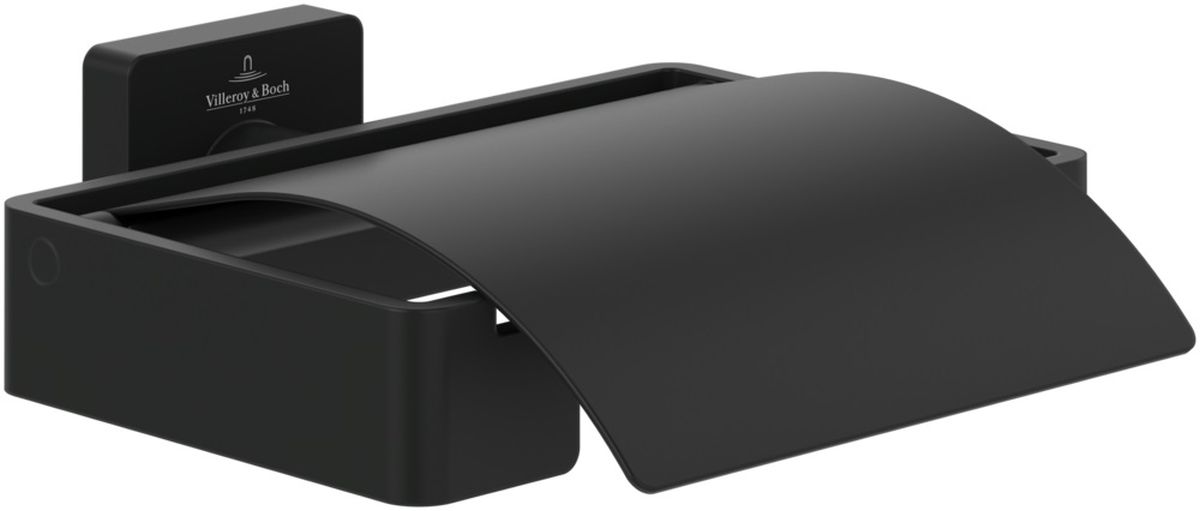 Villeroy & Boch Elements portarrollos de papel higiénico negro TVA152013000K5