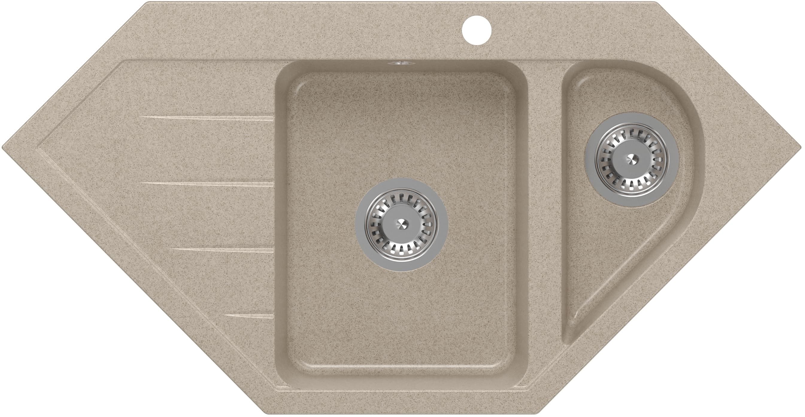 Quadron Rick fregadero graniteq 95.5x49 cm beige HRQ9549BEZK
