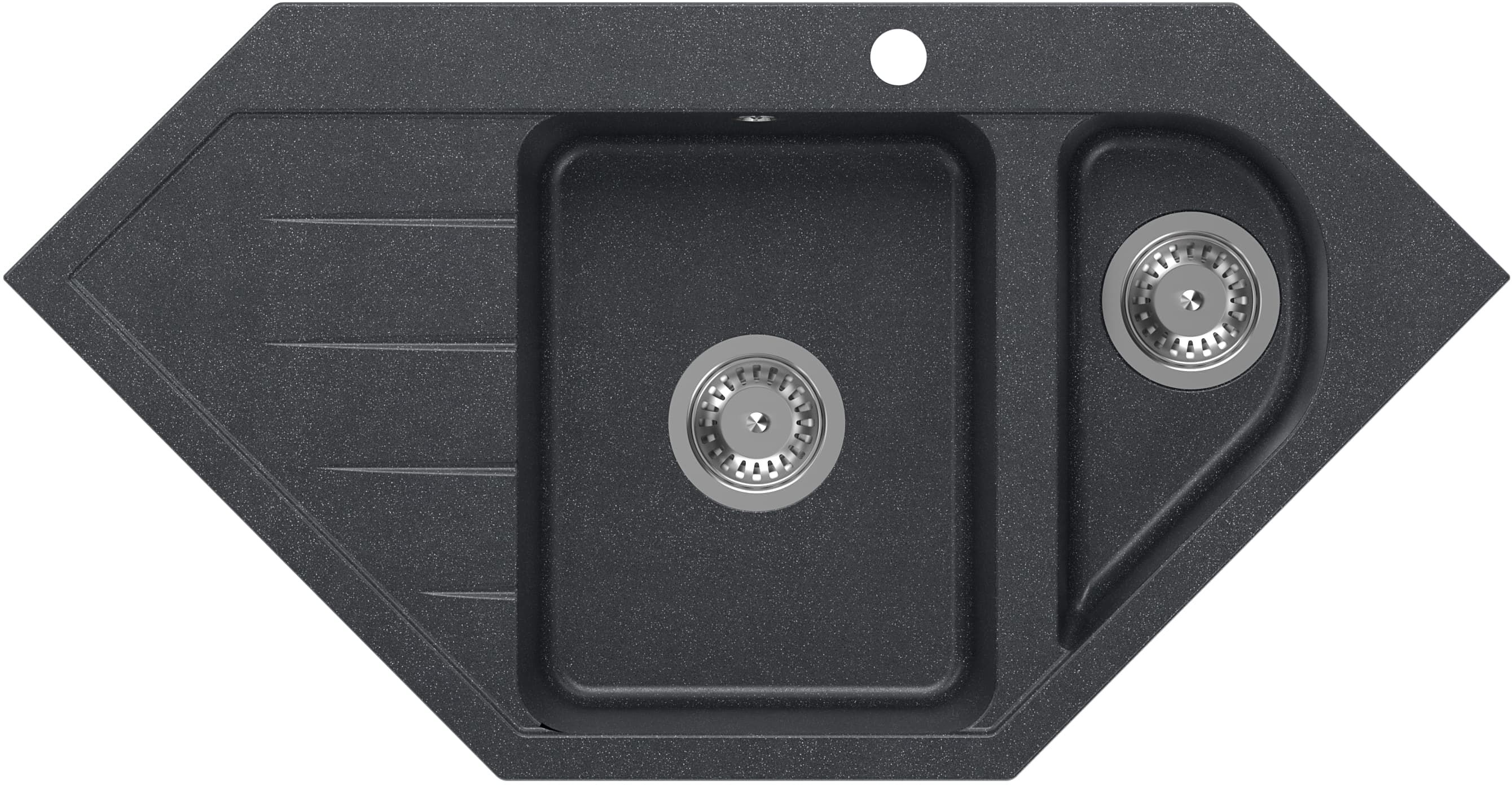 Quadron Rick fregadero graniteq 95.5x49 cm negro HRQ9549CZK