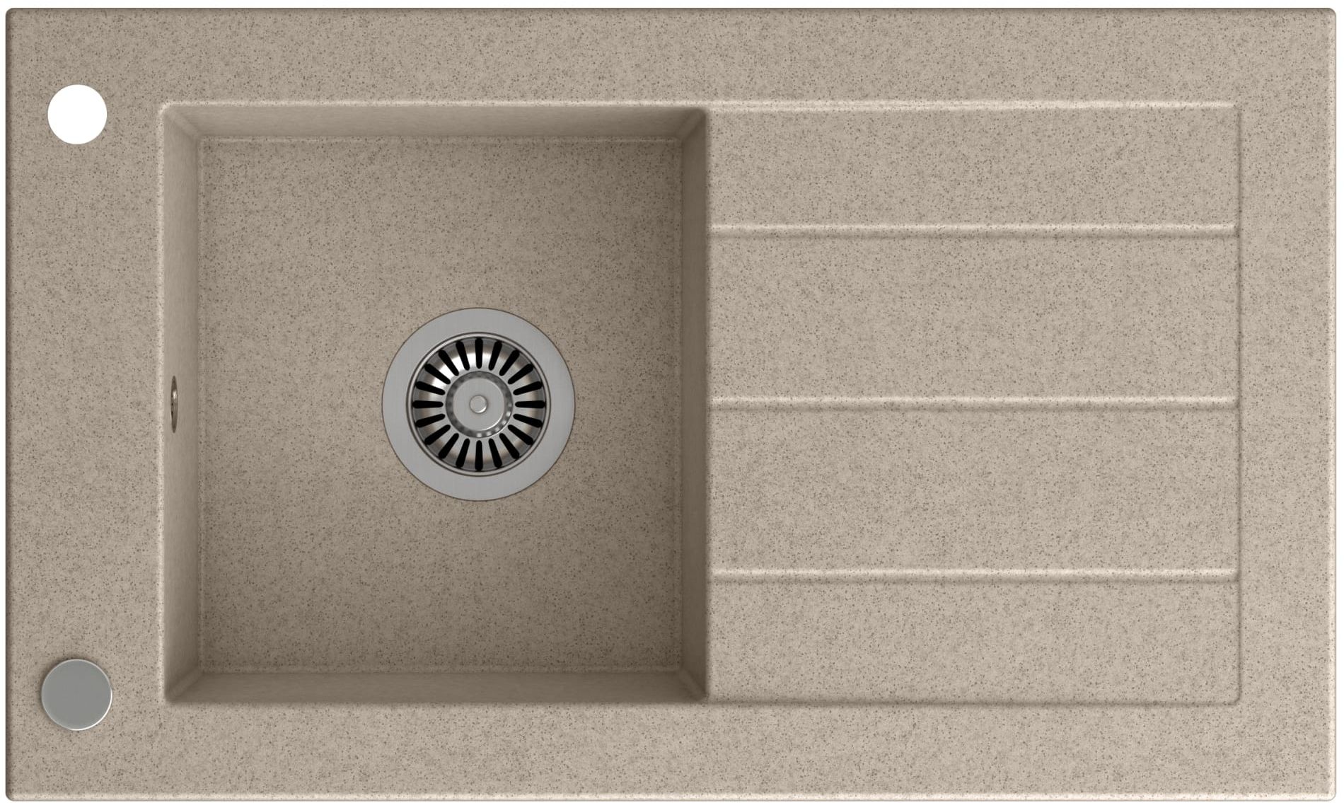 Quadron Will fregadero graniteq 77.2x46 cm beige HCQW7846BEZK