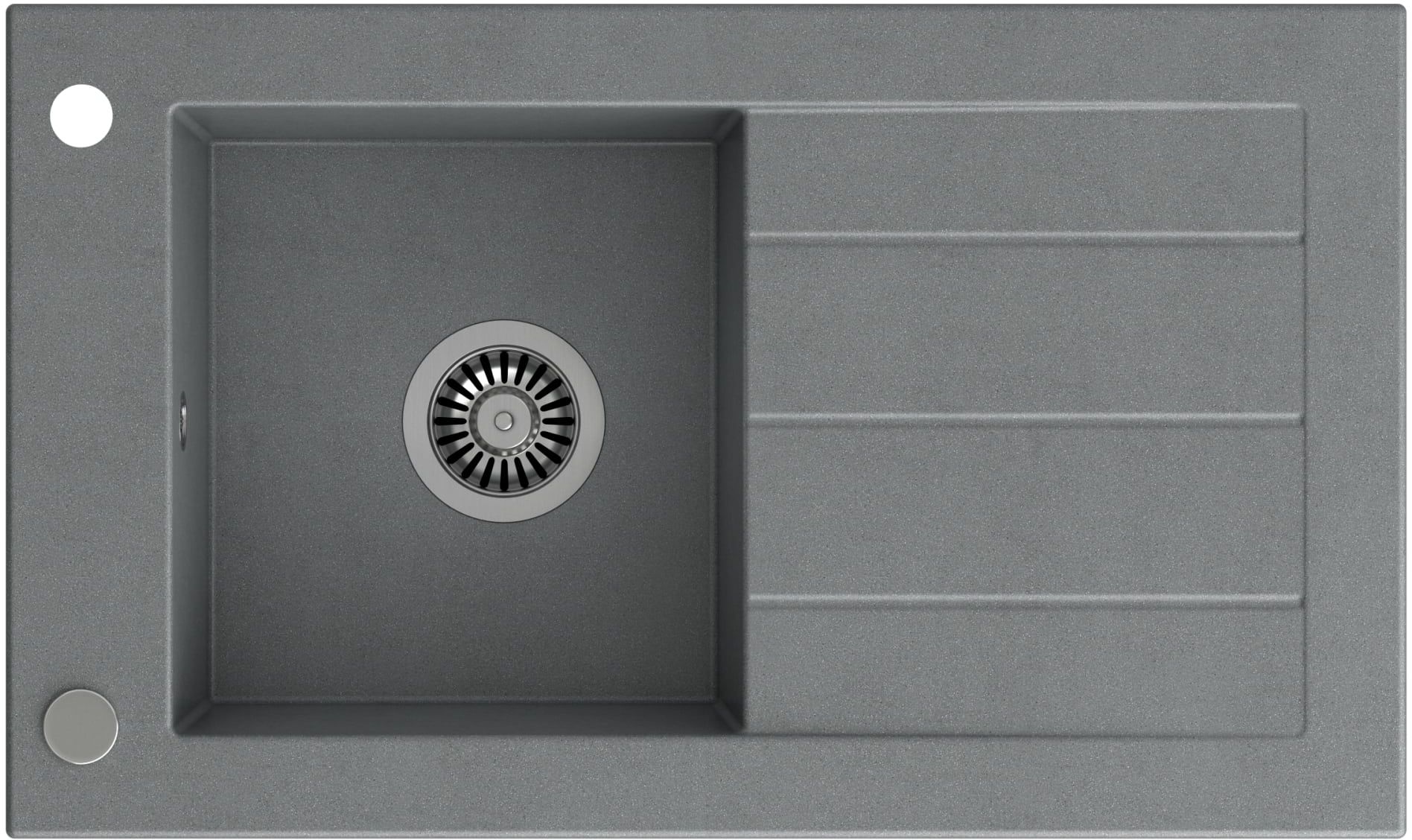 Quadron Will fregadero graniteq 77.2x46 cm gris/grafito/ónix HCQW7846SZK