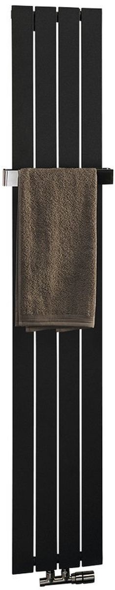 Sapho Colonna radiador de baño decorativo 180x29.8 cm negro IR144
