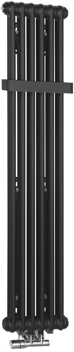 Sapho Fede radiador de baño decorativo 150x30.6 cm negro IR191