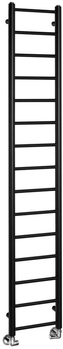 Sapho Dina radiador de baño toallero 174x30 cm negro IR376B