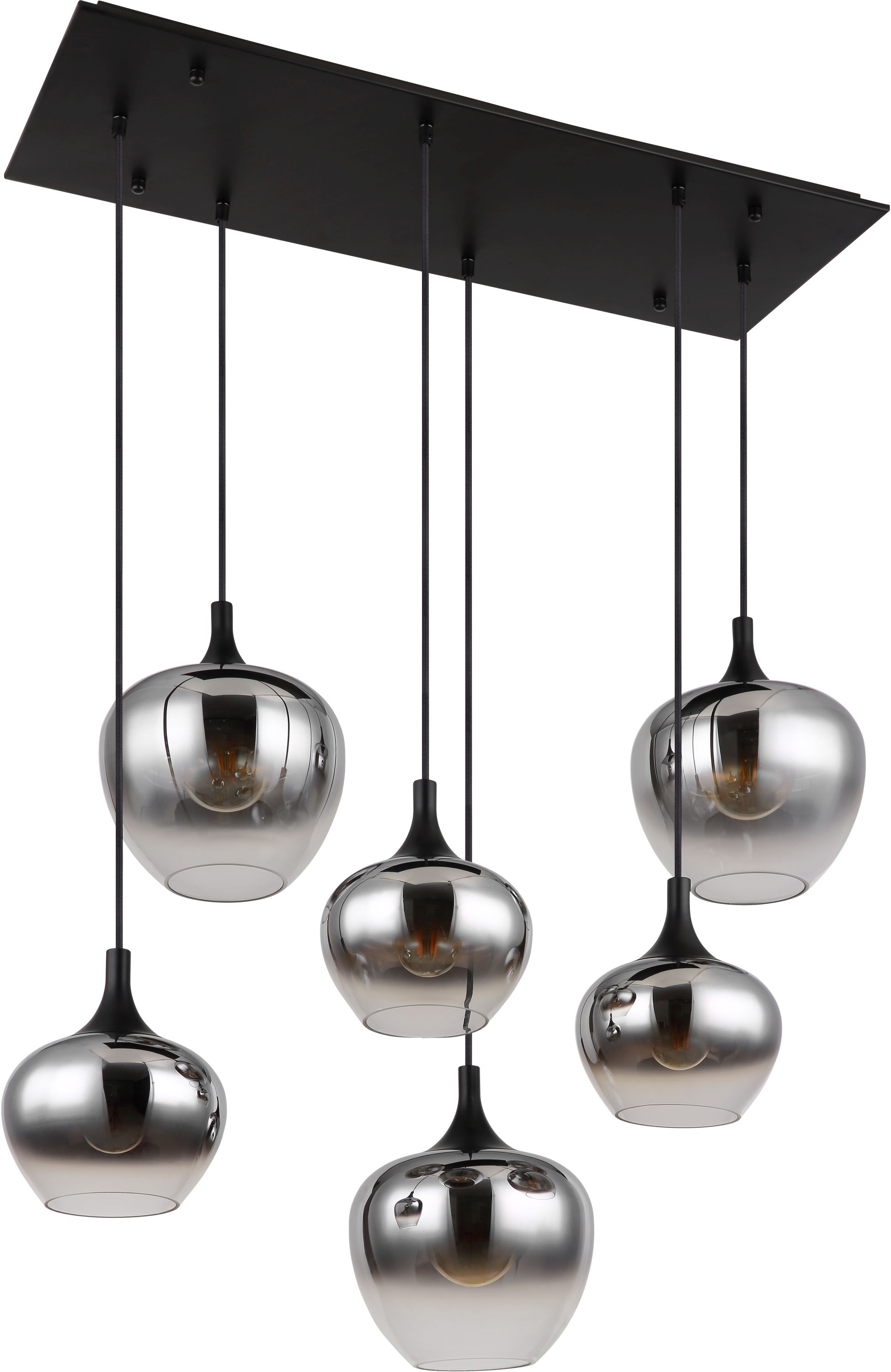 Globo Lighting Maxy lámpara colgante 6x40 W negro 15548-6H