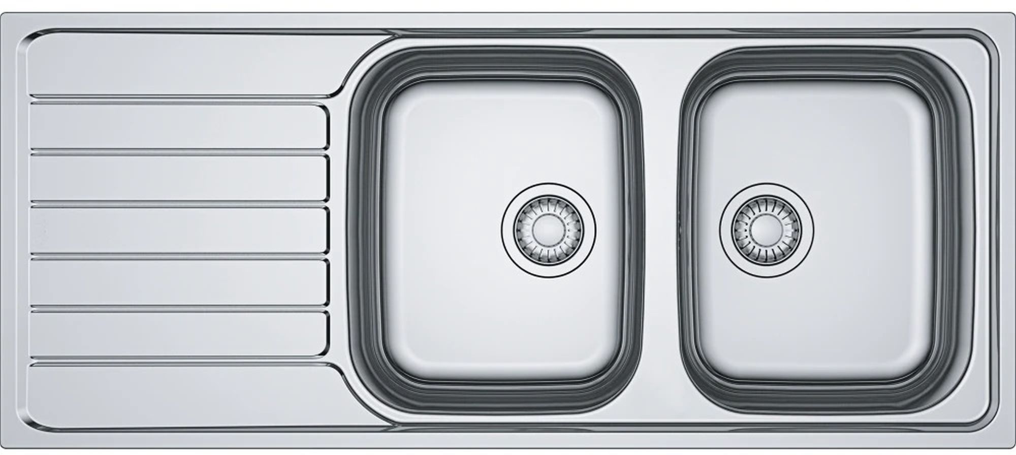 Franke Spark fregadero de acero 116x50 cm 101.0592.563