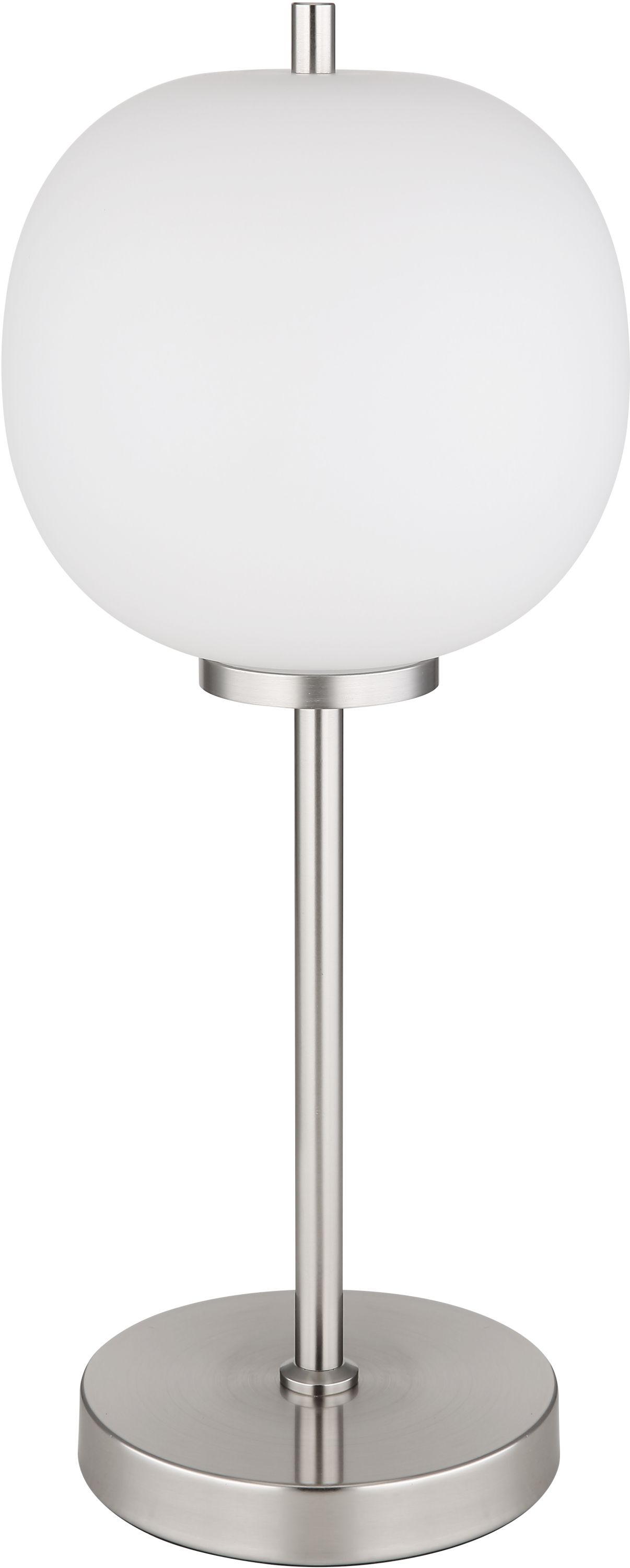 Globo Lighting Blacky I lámpara de sobremesa 1x40 W blanco-níquel 15345TNO
