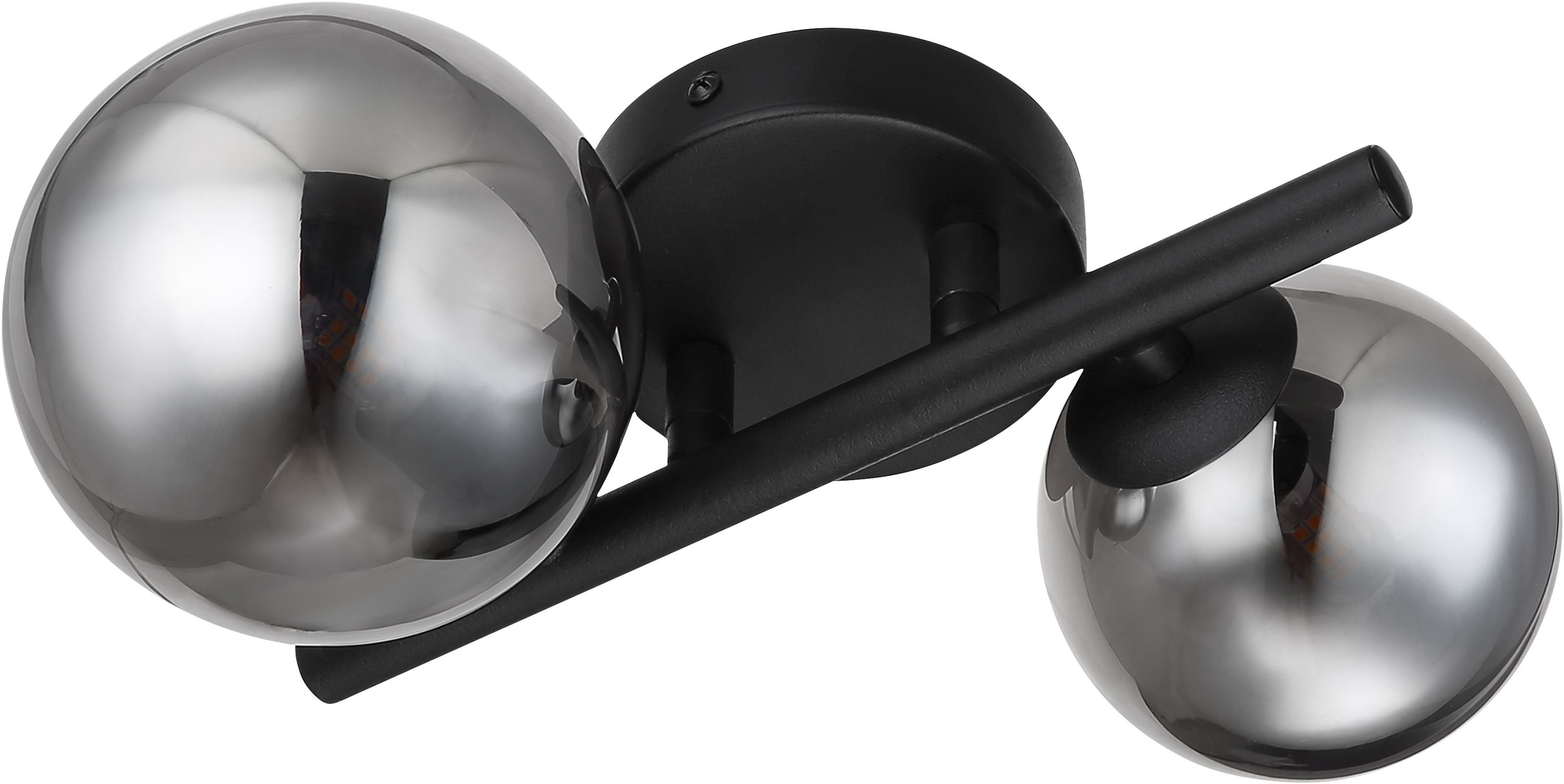 Globo Lighting Riha lámpara de pared 2x3.5 W negro-ahumado 56133-2W