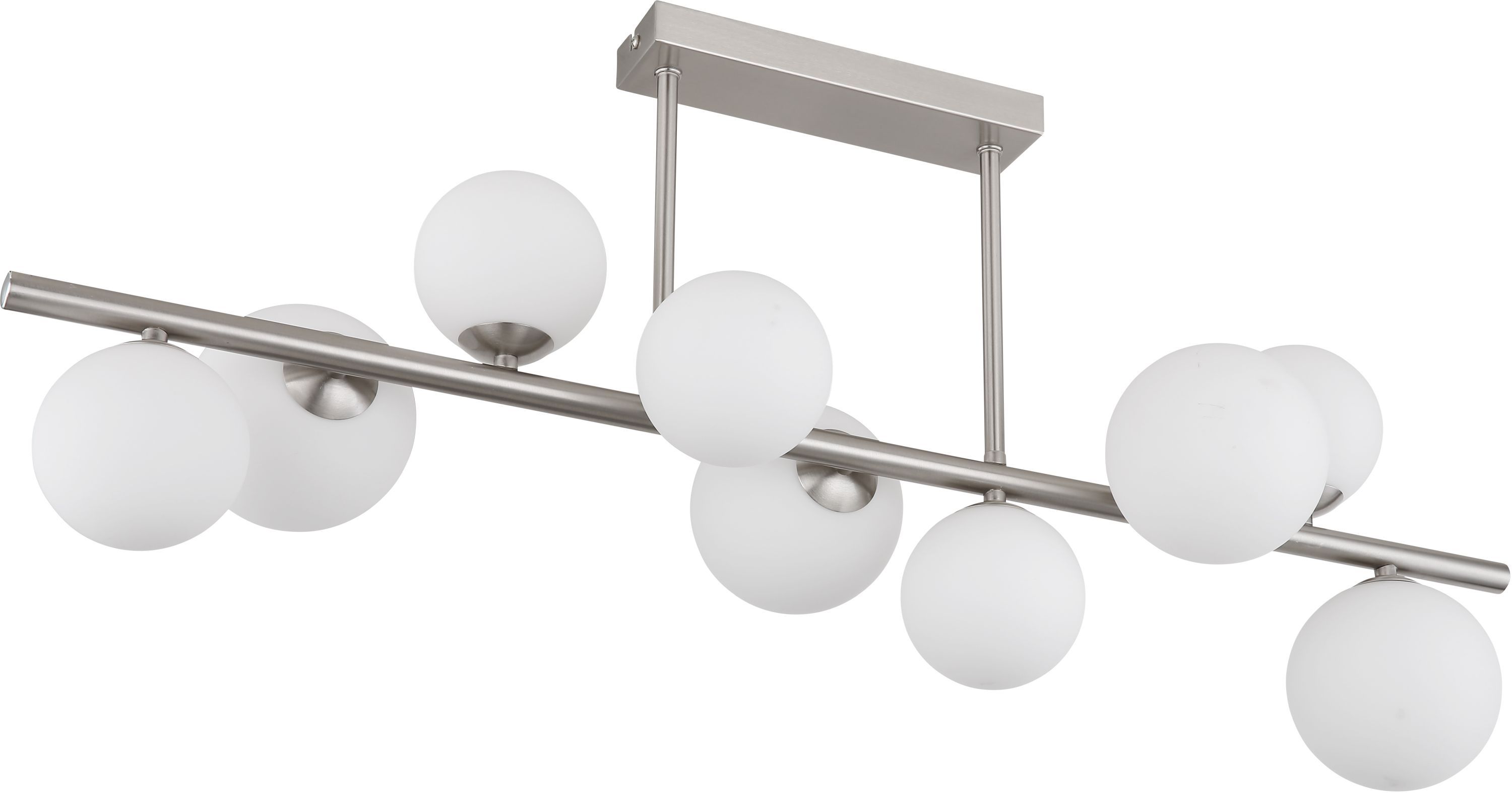 Globo Lighting Riha lámpara de techo x3.5 W vidrio opalino-níquel 56140-9D