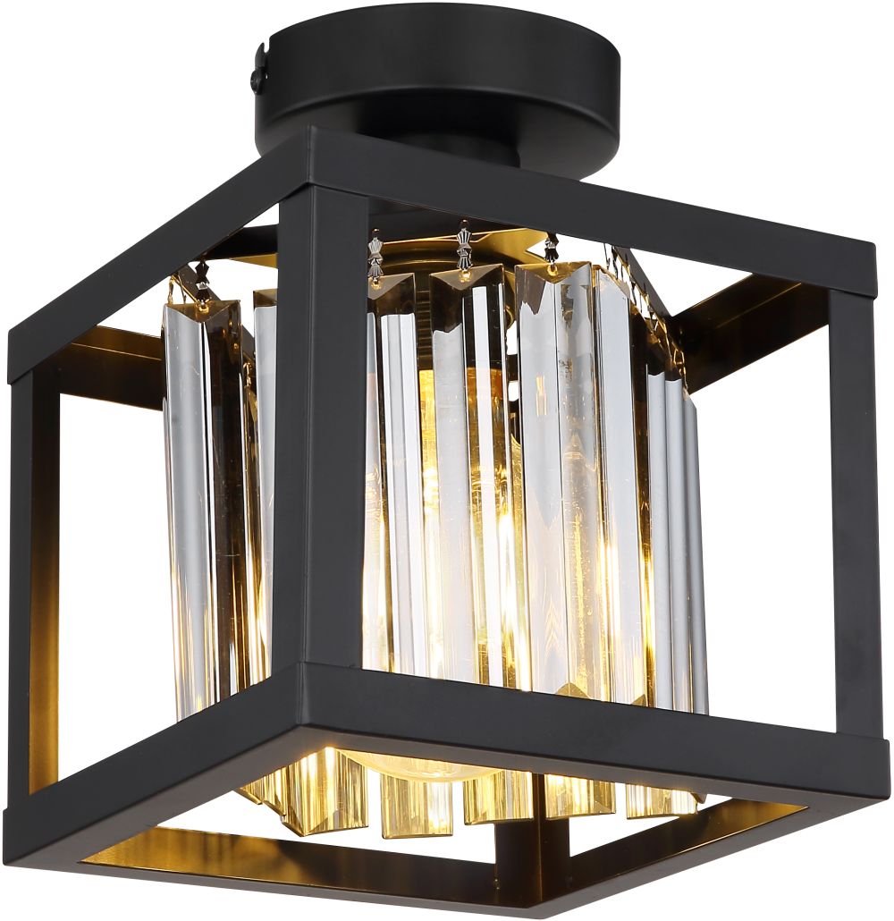 Globo Lighting Mathilde lámpara de techo 1x40 W negro-ahumado 15697D