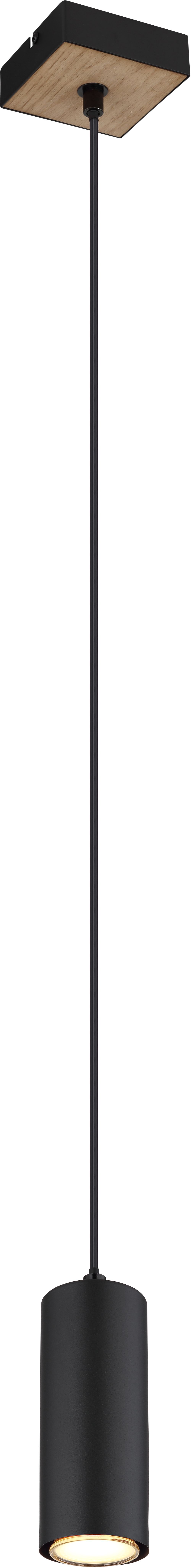 Globo Lighting Robby lámpara colgante 1x35 W negro-madera 57911HBW