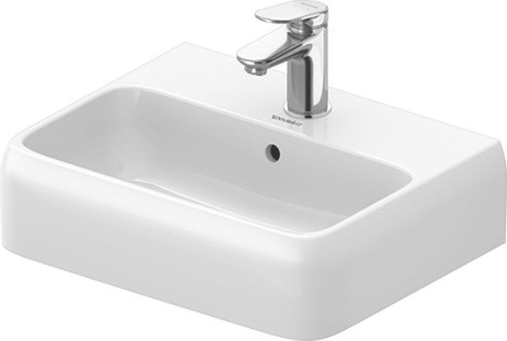 Duravit Qatego lavabo 45x35 cm rectangular sobre encimera blanco 0746450000
