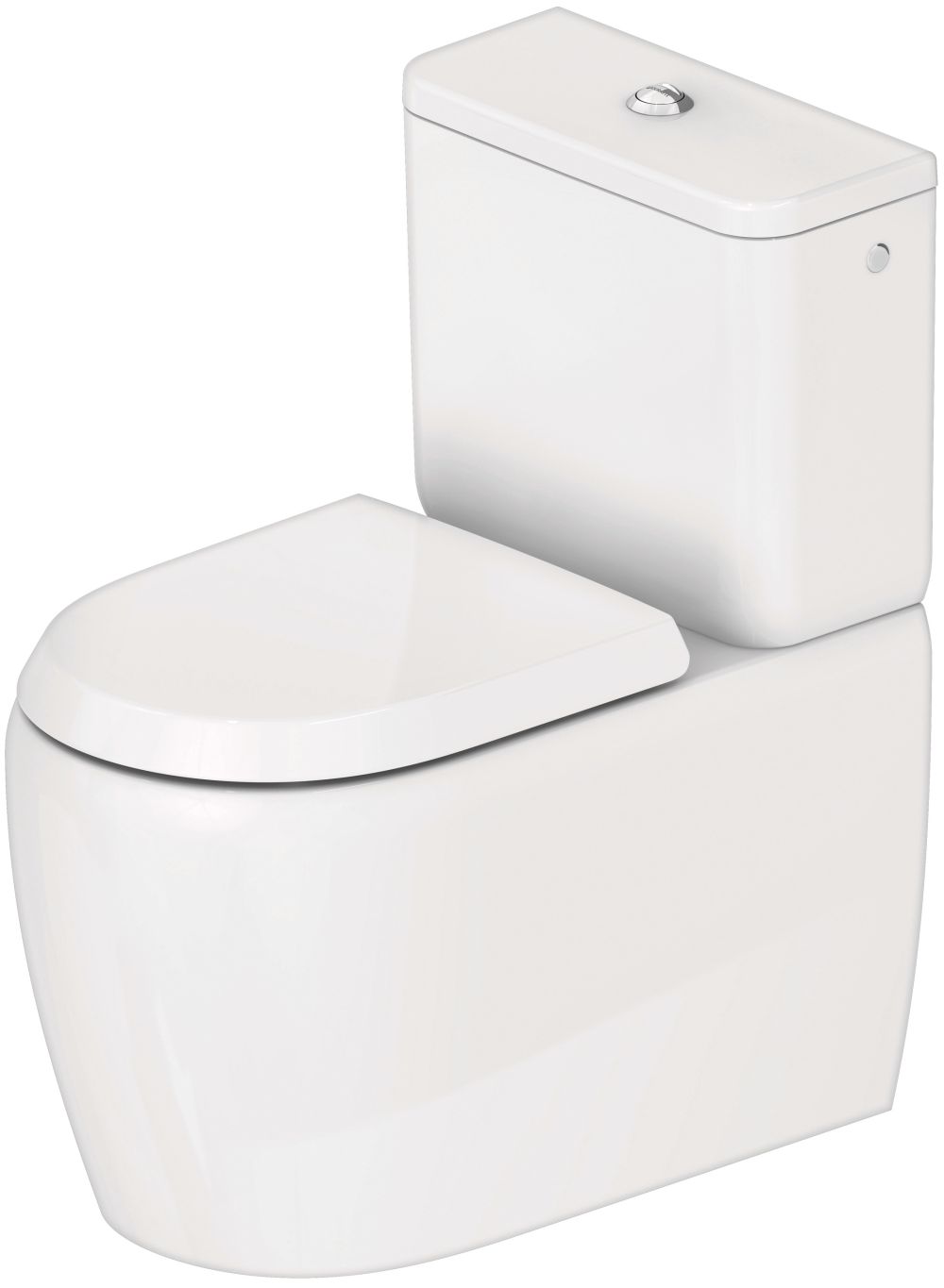 Duravit Qatego taza de inodoro de pie sin reborde blanco brillante 2021090000