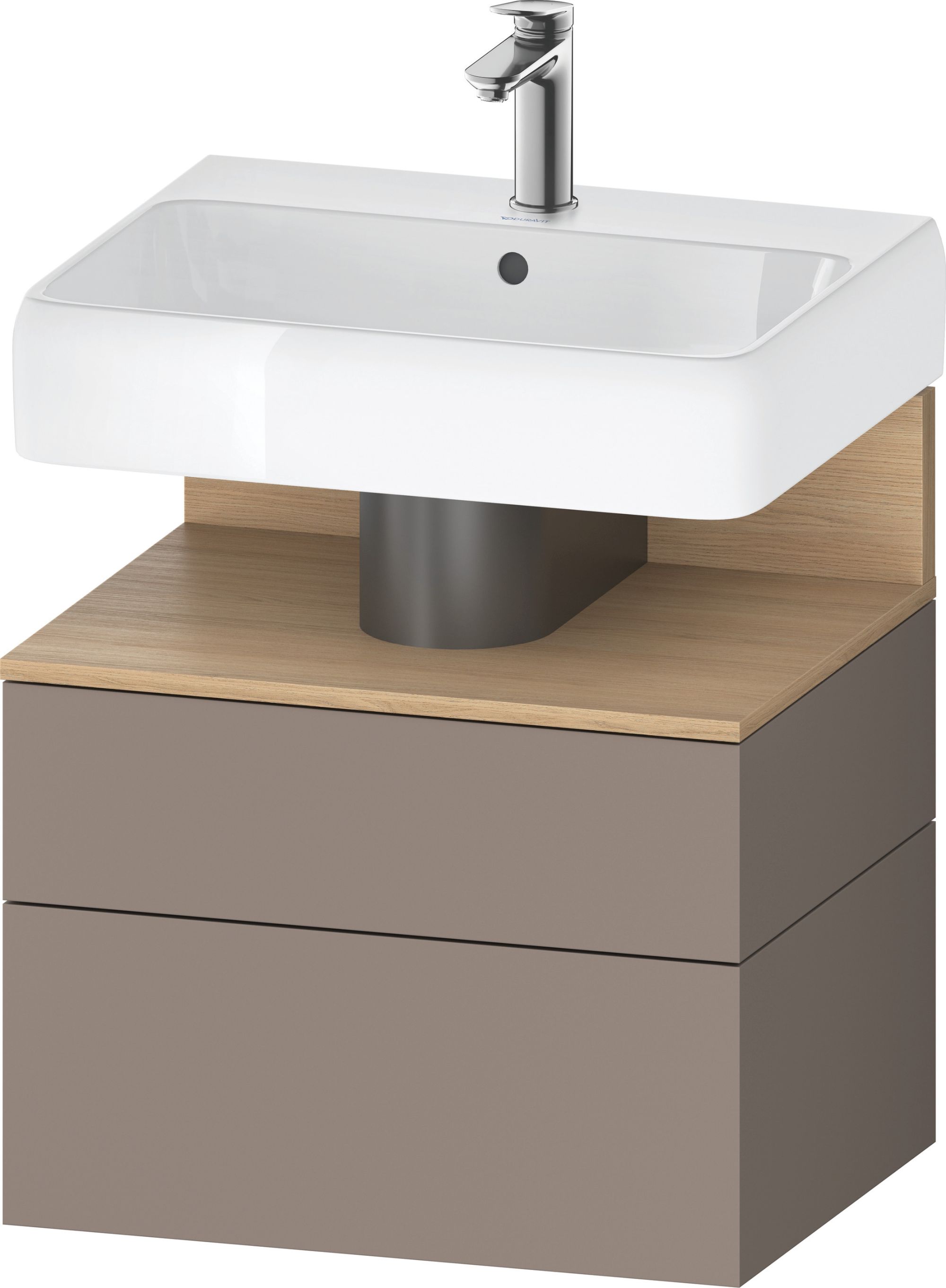 Duravit Qatego armario 59x47x59 cm suspendido, para lavabo roble QA4393030430010