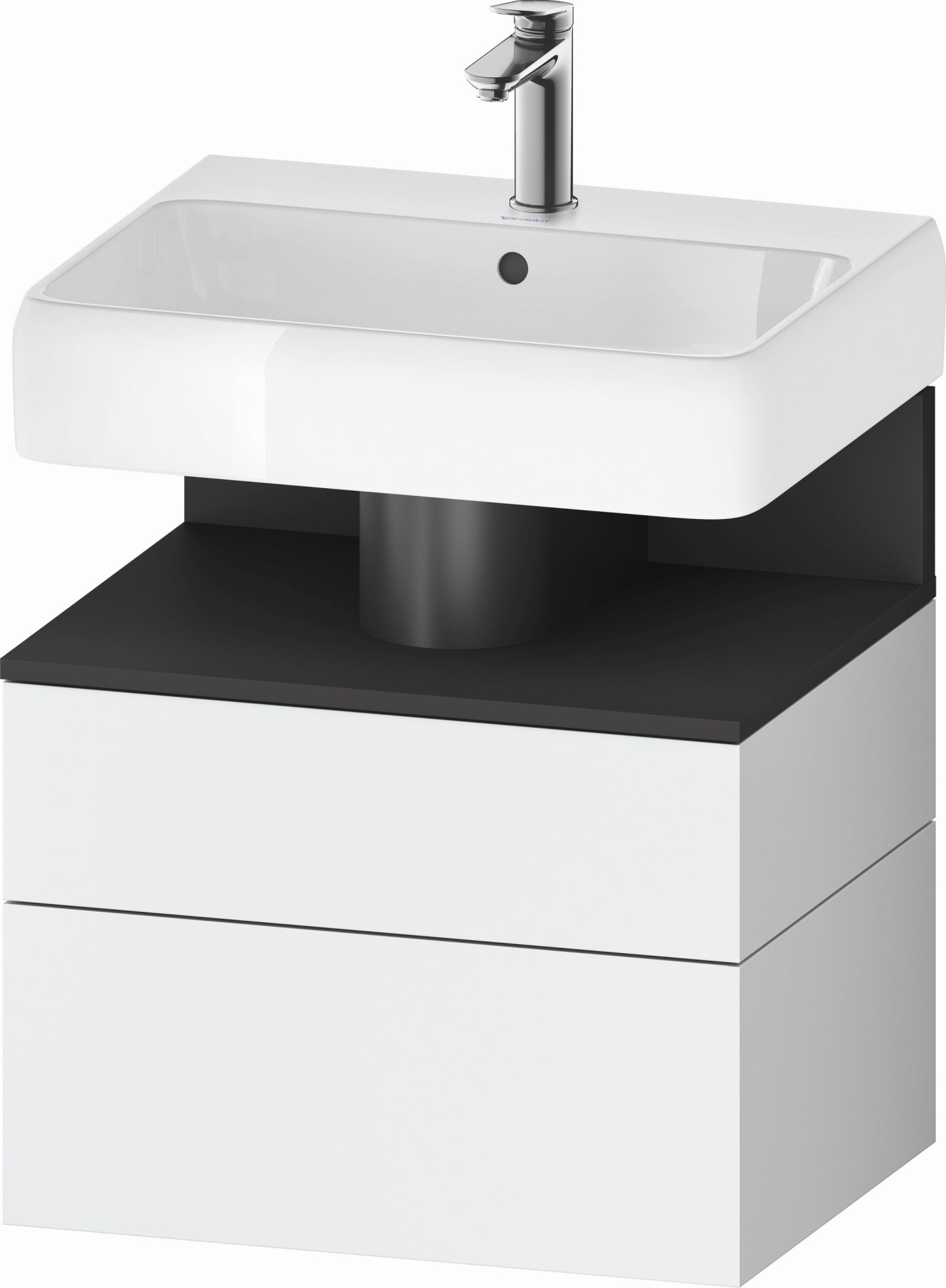 Duravit Qatego armario 59x47x59 cm suspendido, para lavabo blanco-grafito QA4393049180010
