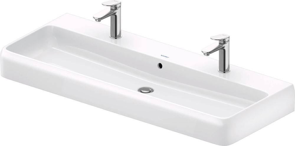 Duravit Qatego lavabo 120x47 cm rectangular para mueble blanco 2382120026