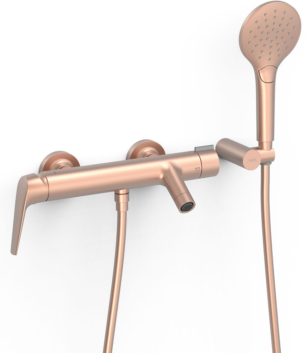 Tres Fuji grifo de bañera y ducha a pared || 28117001OPM