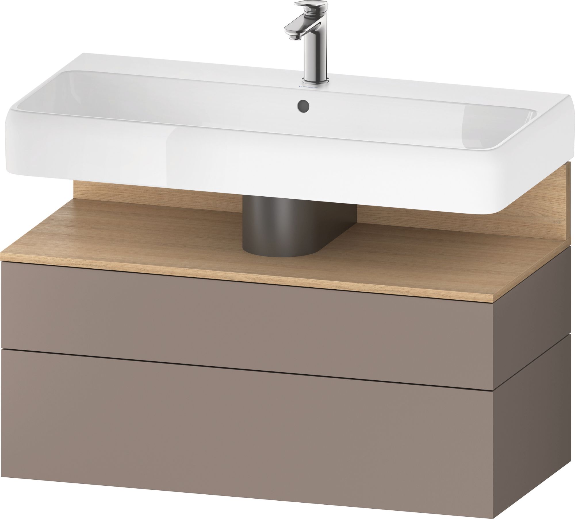 Duravit Qatego armario 99x47x59 cm suspendido, para lavabo roble QA4395030430010