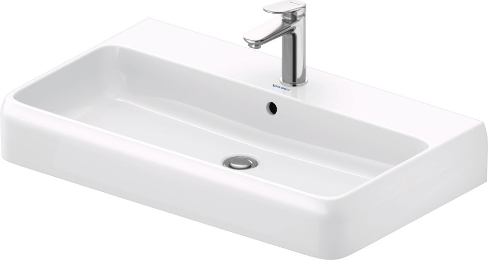 Duravit Qatego lavabo 80x47 cm rectangular para mueble blanco 2382800000