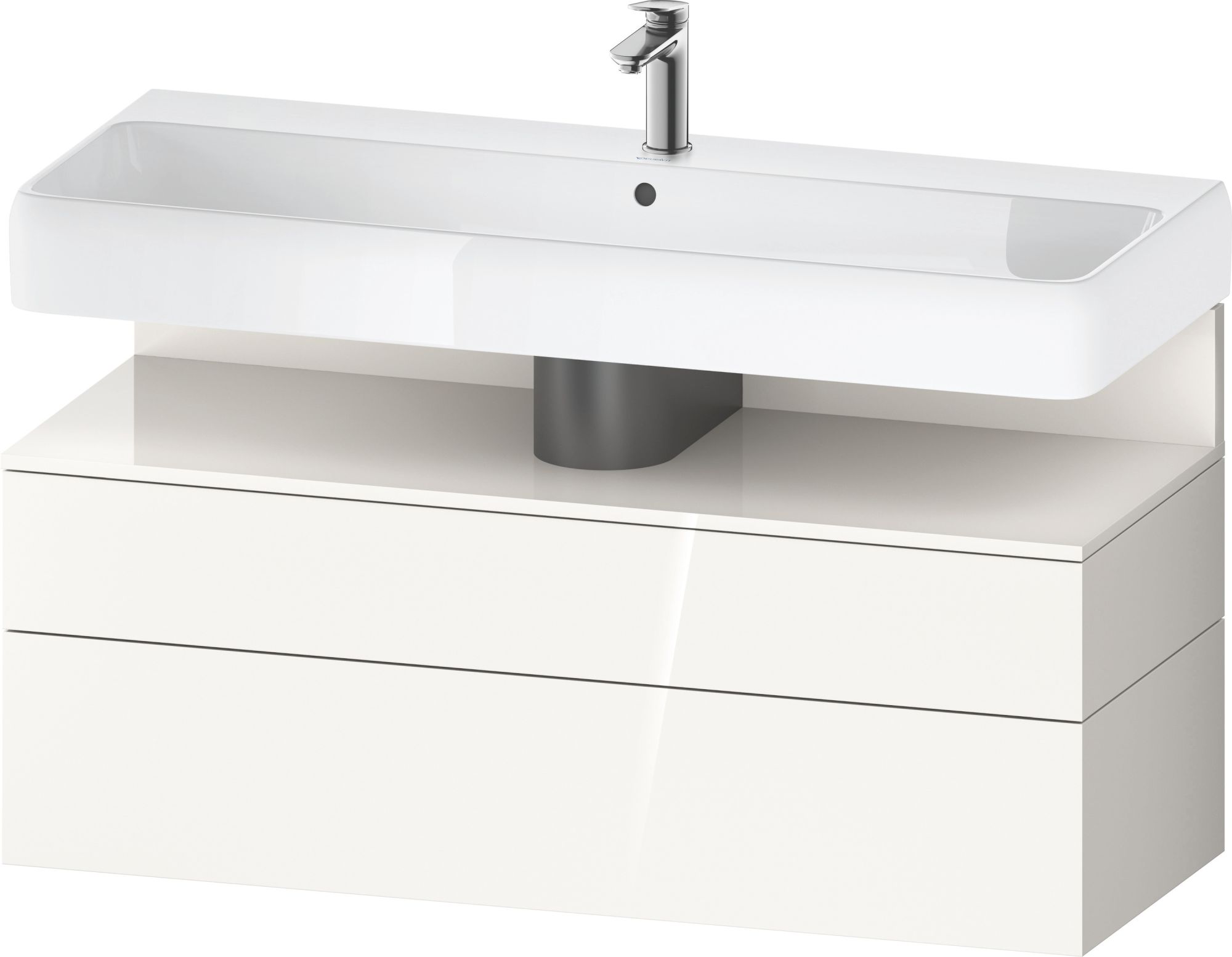 Duravit Qatego armario 119x47x59 cm suspendido, para lavabo blanco QA4396022220010