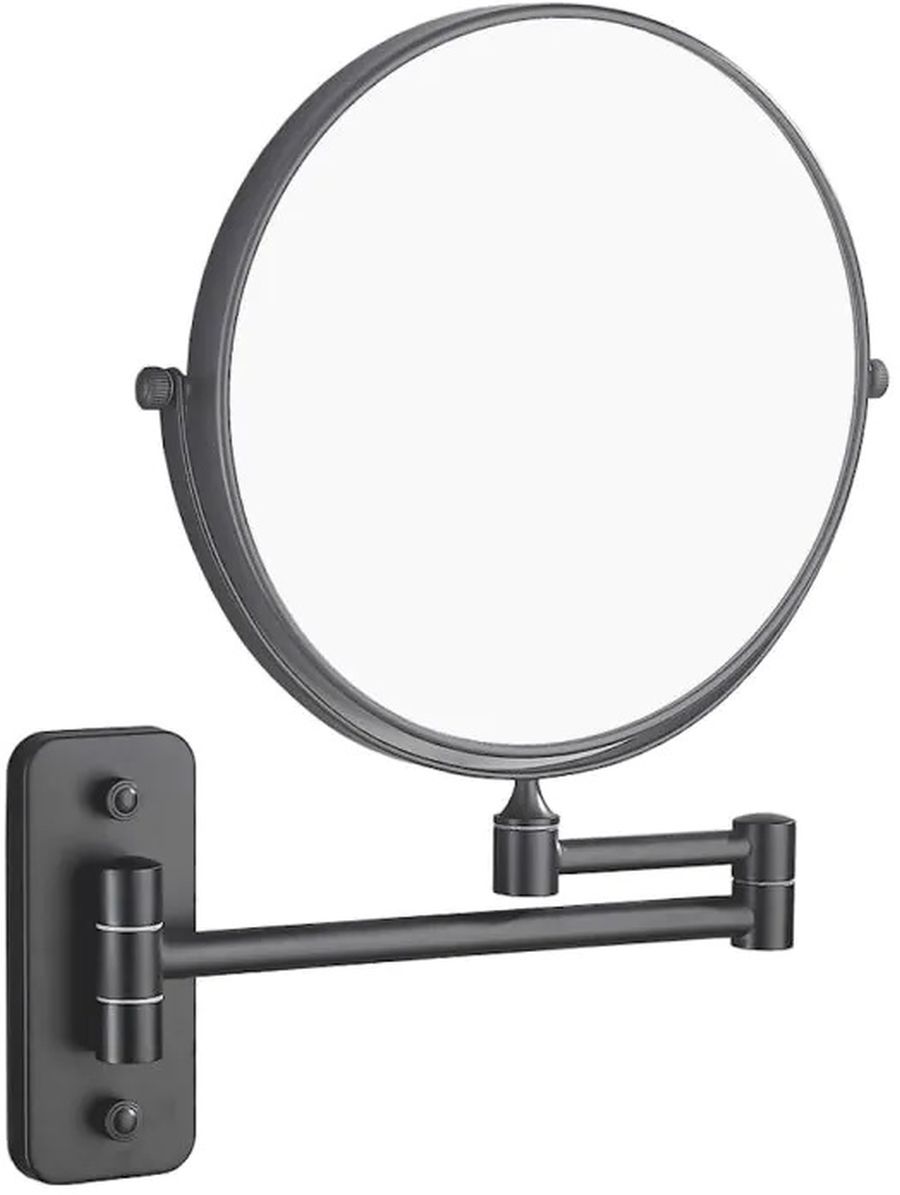 Stella espejo cosmético 26x32 cm redondo negro 22.01230-B