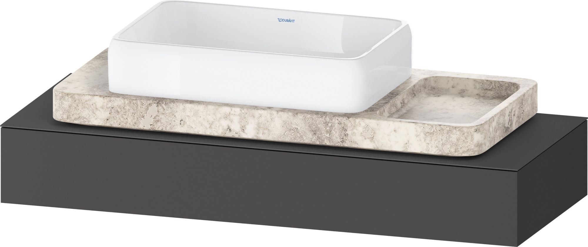 Duravit Qatego consola 120x47x17 cm grafito QA4699049490000