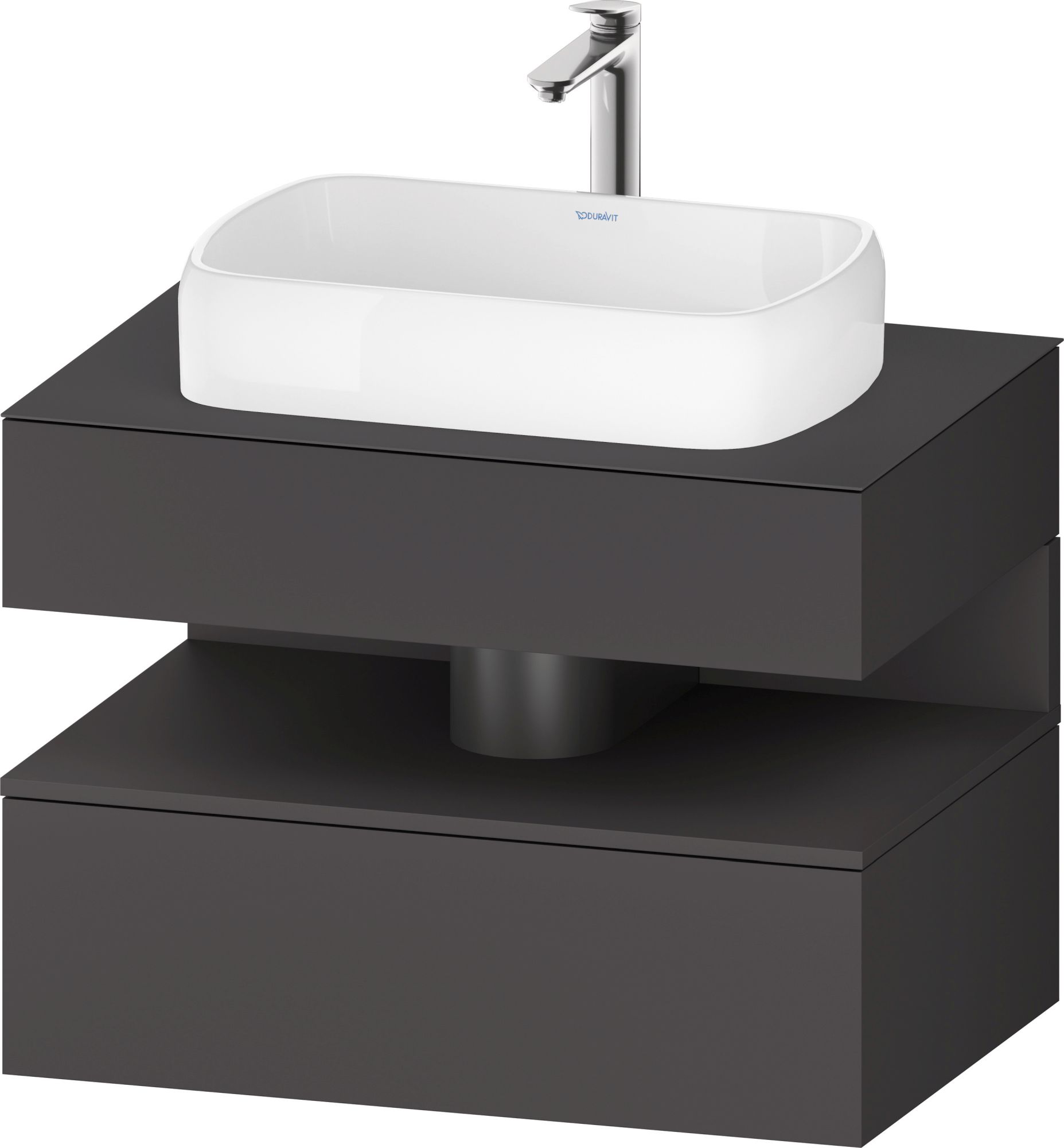 Duravit Qatego armario 80x55x60 cm suspendido, para lavabo grafito QA4730049490010
