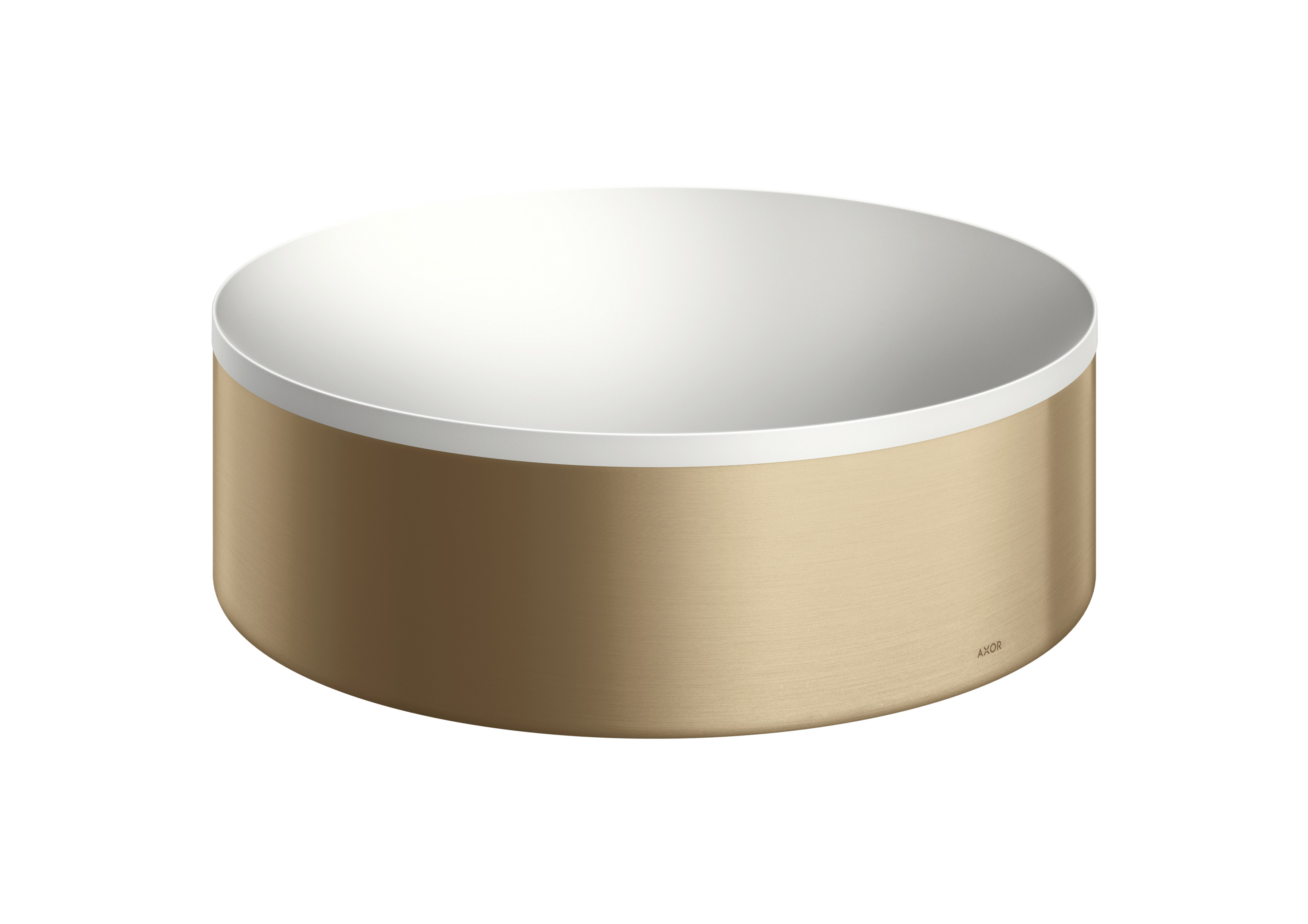 Axor Suite lavabo 30x30 cm circular sobre encimera blanco-marrón/beige 42000140